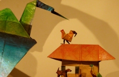 ציפור הגשם אגדת נייר, הצגת ילדים תיאטרון בובות תיאטרון הקרון בירושלים